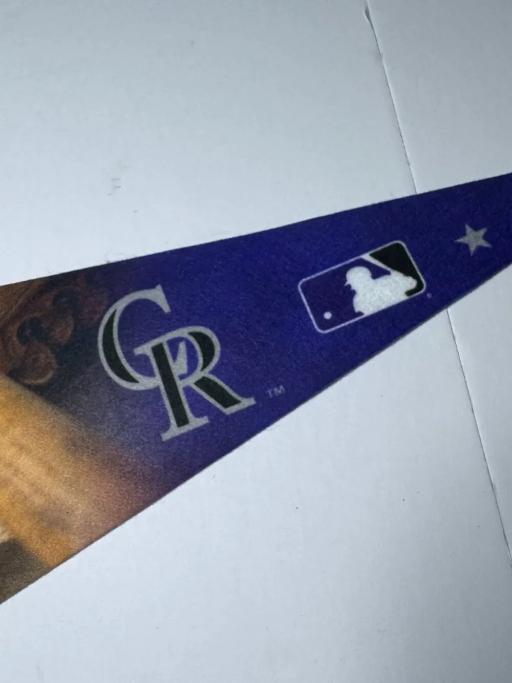 Colorado Rockies MLB Baseball Pennant 12x30 Flag Felt Banner Mancave Decor Blue